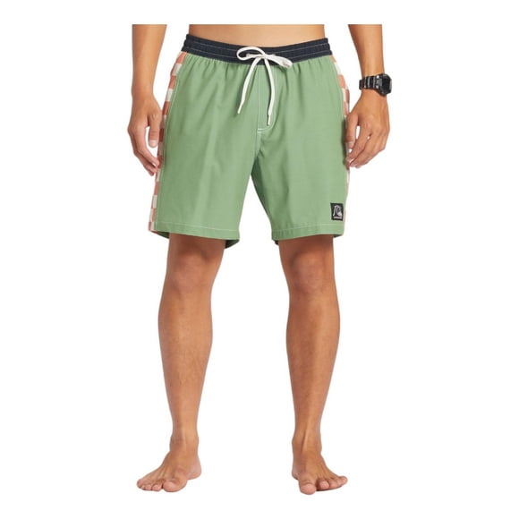 Traje De Baño Quiksilver Original Para Hombre Color Verde Modelo EQYJV03995GNH0