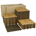 thumbnail image 1 of QinaQin Losetas para exterior tipo deck interconectables de compuesto madera plástica, piso impermeable de fácil ensamble para balcón, terraza, patio o jardín, 1 of 8