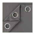 thumbnail image 4 of Nvzi 2-piece Light Grey blackout curtain set, 42 × 63 inch ring hole room blackout curtain, improves sleep - ideal choice for bedrooms and guest rooms, 4 of 4