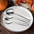 thumbnail image 2 of VeSteel 12-Piece Stainless Steel Hammered Dinner Spoons Set - 7.9 inches, 2 of 7