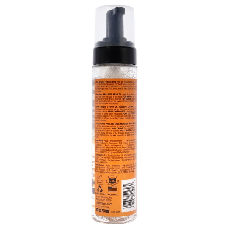 AMPRO Shine 'n Jam Supreme Foam Wrap Mousse (8oz) AMPRO Shine 'n Jam Supreme Foam Wrap Mousse (8oz)