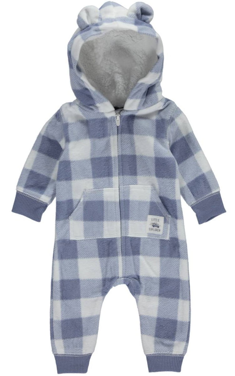 baby boy fleece pram suit