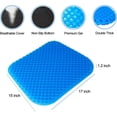 thumbnail image 2 of Gel Seat n for Long Sitting with Non-Slip Cover,Cooling seat n,Breathable Honeycomb Design Absorbs Pressure Points,for Office Chair, Home Car seat,Wheelchair, 2 of 4