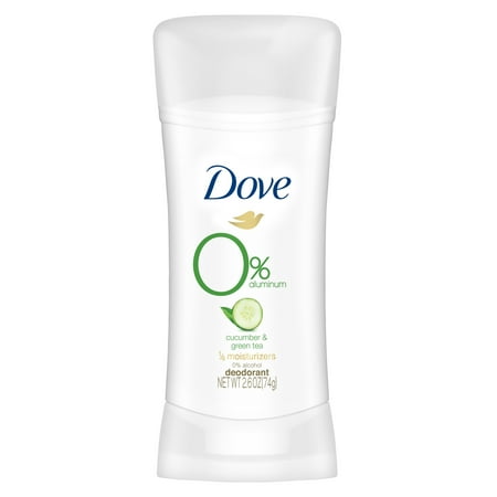 Dove 0% Aluminum Deodorant Cucumber & Green Tea (Best Women's Deodorant Without Aluminum)
