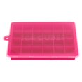 thumbnail image 1 of 24-Cavity Square Ice Cube Mold Tray Pudding DIY Maker Silicone Mould Kitchen Tool(Rose Red), 1 of 11