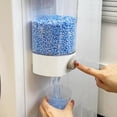 thumbnail image 3 of Urukutsa Distributeur de Perles de Lessive Mural pour Rangement, Petit, 1PCS, Transparent/blanc, 3 of 6