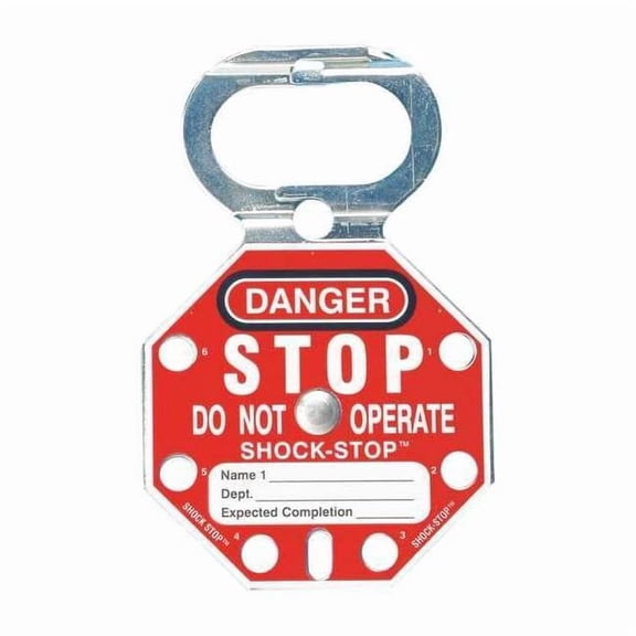 Brady Lockout Hasp,Standard,6 Lock,PK5 87693