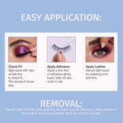 Salon Perfect Soft & Smokey Fake Lashes False Eyelashes, 648, Black, 2 Pairs