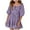 Purple, variant on Krdevn Dress Casual Floral Square Neck Ruffle Sash Tie Waist Short Sleeve Party Playground School Outfit Toddler,11-12 Years