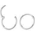 thumbnail image 4 of Anillos de nariz hipoalergénicos de acero quirúrgico para tabique, anillo de segmento con bisagras, piercing para el cuerpo, aro de nariz, anillos para labios, pendientes de cartílago de hélice de nariz Rojo Verde, 4 of 5
