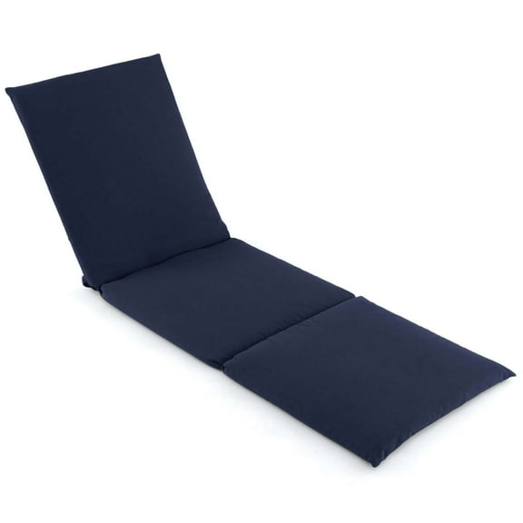 Costway Short Fiber Fabric/Foam Hook and Loop Fastener Chaise Lounge Cushion