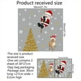 thumbnail image 1 of tredstone 2 Pieces Christmas Window Stickers Santa Claus Visible Double-sided Xmas Tree Cute Style Sticker Wall Glass Decals Bedroom, 1 of 5