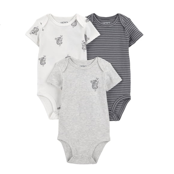Pack de 3 bodies Child of Mine para Bebé Unisex 3 piezas con Estampado de Koalas Gris Talla 24 Meses