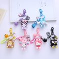 thumbnail image 2 of LLavero de Hello Kitty Sanrio de dibujos animados Kawaii Doll Melody Kuromi Cinnamoroll, llavero, bolsa de coche, colgante para pareja, regalo de cumpleaños Fivean unisex, 2 of 2