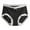 Black, variant on Timegard Breathable Underwear for Women Ribbed High Waist No Show Panties Comfy Full-Coverage Briefs