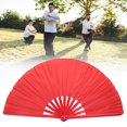 thumbnail image 4 of Actuación con abanicos de artes marciales y tai chi para entusiastas del kung fu Red Bamboo Harmony, 4 of 8