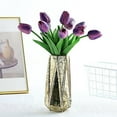 thumbnail image 3 of BalsaCircle 10 Eggplant 13" Single Floral Stem Foam Tulips Flowers Blooms, 3 of 7