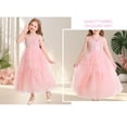 thumbnail image 4 of HAWEE Dress Costume for Girls, Pink Tulle and Sequin Dress for Kids Christmas Halloween Cosplay Costumes, 4 of 7