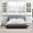 Walnut and Gray, variant on Modway Freja Queen Fabric Platform Bed in Cappuccino Gray