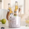 thumbnail image 4 of Multipurpose Ice Bucket Storage Container Plastic Champagne Wine Bucket Beverage Tub for Home Bar, Cocktails Bar Transparent, 4 of 5