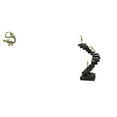 thumbnail image 1 of Escultura china de latón en miniatura, estatua de escalera de escritorio, pensador abstracto, adorno con artesanía de resina artística, adecuada para, 1 of 8