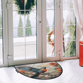 thumbnail image 2 of CURLYOOT Hummingbird Flower Half Round Door Mat 24'' x 36'', Indoor Outdoor Entrance Rug, Semi Circular Area Rug, Non Slip Washable Absorbent Doormat, Laundry Room Rug, 2 of 7