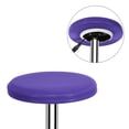 thumbnail image 4 of 4 Pcs Stool Covers Round Bar Deep Purple Chair Covers with Elastic Band, 4 of 6
