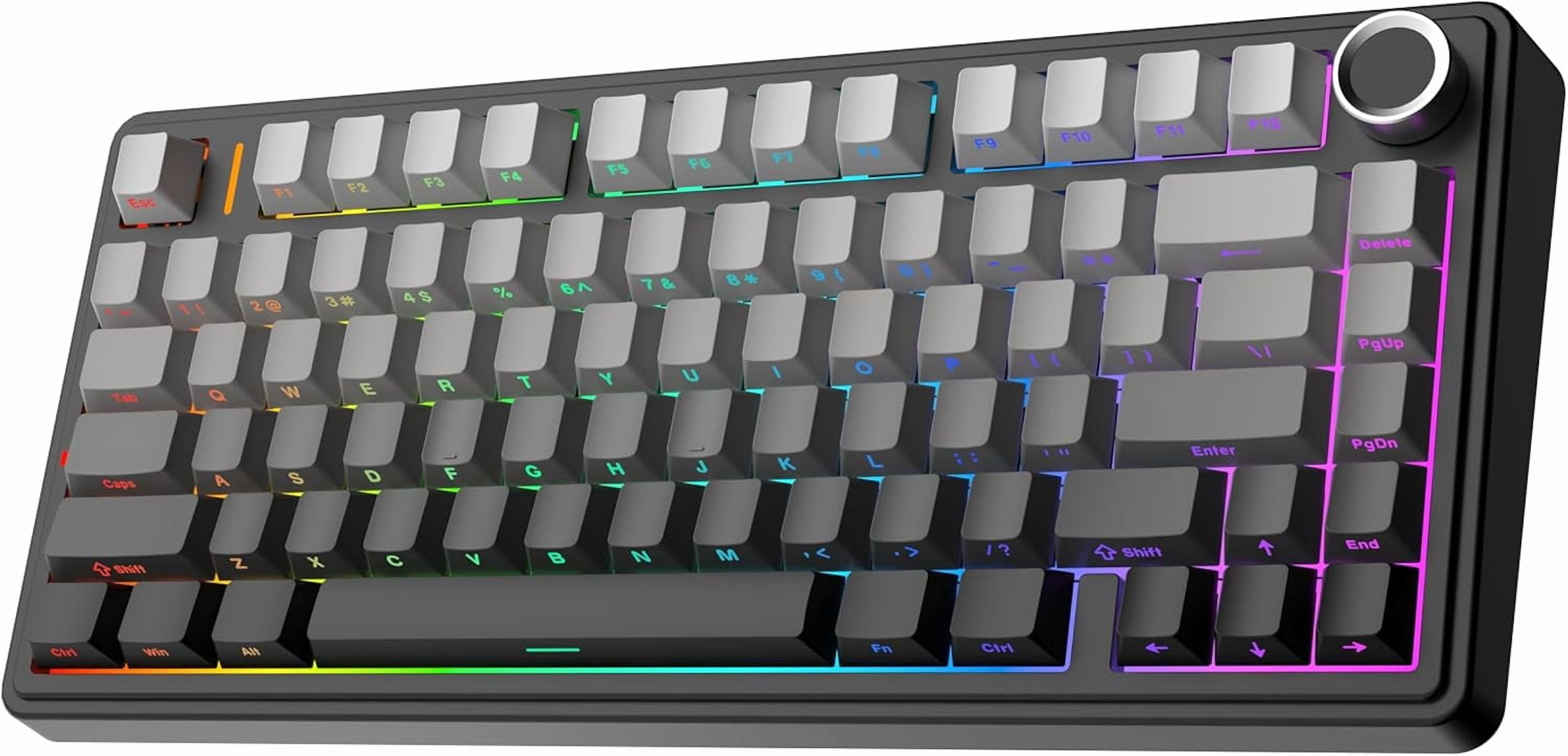 AULA F75 Wireless Mechanical Keyboard(Black) - Walmart.com