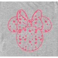 thumbnail image 2 of Men's Mickey & Friends Minnie Heart Silhouette  Graphic Tee Athletic Heather Large, 2 of 5