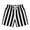 P-Black, variant on Boys Shorts Two Tone Stripe Print Sportswear Lightweight Summer Athletic Bottoms Blue 9-10 Years