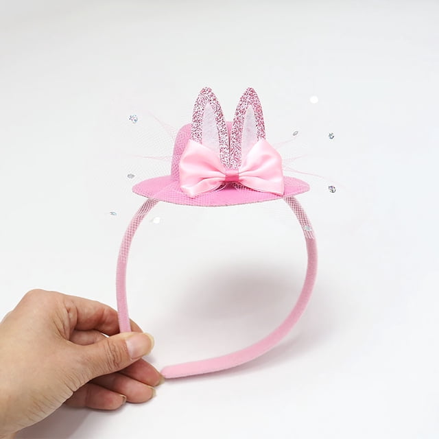 Decoraciones de la Fiesta de Pascua Conejo Bandera de Maquillaje Props,Linda Bandera Ligera Amigable con la Piel para Niños Adultos,Maquillaje para Niños de Fiesta Vestir-Up Accesorio de Vacaciones
