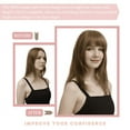 thumbnail image 6 of Clip in Bangs for Women 100% Human Hair Extensions French Bangs Flat Neat Bangs Fringe with Hairpieces Clip on Curved Bangs for Daily Wear, 6 of 7
