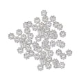 thumbnail image 2 of 保色18K真金雪花片 包金4m齿轮隔片手链手工串珠隔珠 DIY配件 D89 厚银[真金保色] 6mm 齿轮雪花片[50 Piezas/包], 2 of 8