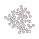 thumbnail image 2 of 保色18K真金雪花片 包金4m齿轮隔片手链手工串珠隔珠 DIY配件 D89 厚银[真金保色] 6mm 齿轮雪花片[50 Piezas/包], 2 of 8