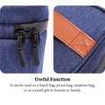 thumbnail image 4 of Greeniant Bolsa de Picnic aislada a prueba de fugas Oxford contenedor de alimentos frescos bolsa de almuerzo reutilizable trabajo escolar hombres mujeres Kits de desorden para acampar Azul oscuro Greeniant OD028166-03, 4 of 6