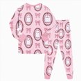 thumbnail image 6 of KPVEVIQ 2 Piece Girls Boys Halloween Pajamas Kids Pumpkin Ghost Graphic Long Sleeve Top and Pants Pajamas Pjs Sleepwear Set for Toddler Little Boys,2-3 Y, 6 of 9