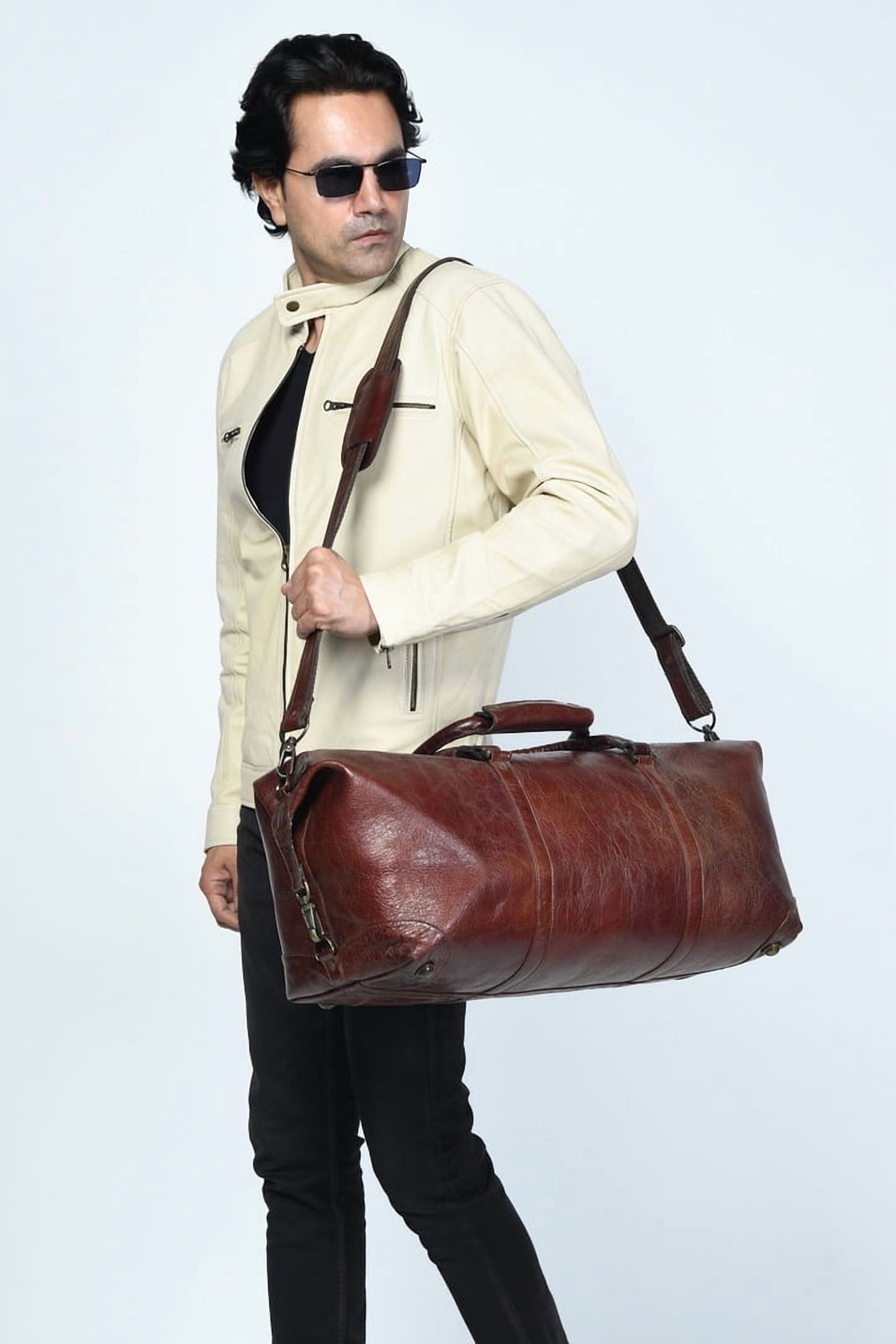 Classic Vintage Leather Duffle