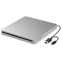 GJX External 3D Blu-Ray Dvd Drive,Usb 3.0 and Type-C Blu-Ray Cd Dvd Drive Player Ultra-Slim Slot-Loading Cd Dvd Burner Dvd Rom External Drive for Laptop