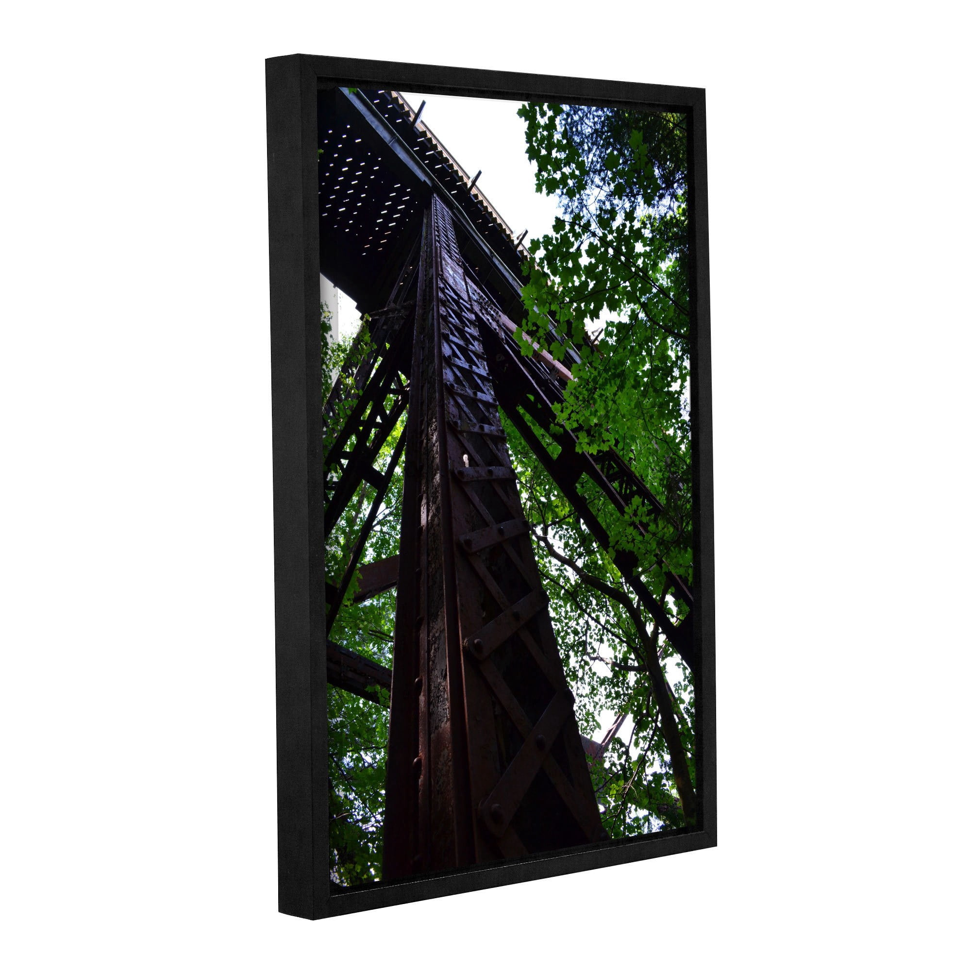 ArtWall Kevin Calkins "Trestle Perspective" Gallery-Wrapped Floater-Framed Canvas