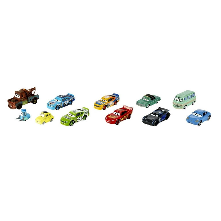 Disney Pixar Cars Die-Cast Vehicle Set, 10-Pack of 1:55 Scale Toy