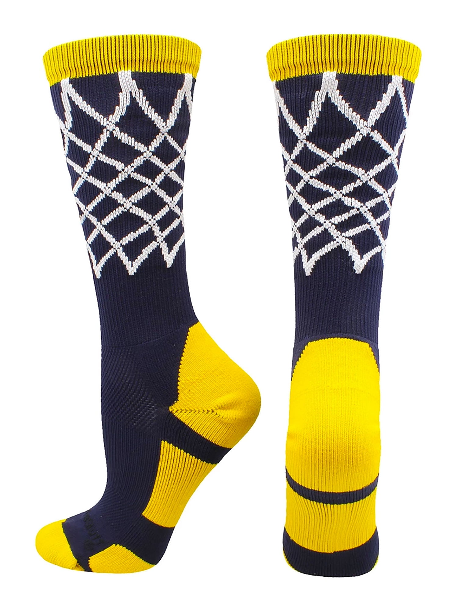 MadSportsStuff madsportsstuff basketball net crew socks (royal/gold