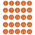 thumbnail image 3 of 25PCS Number Tags 1-25, Number Key Tags Aluminum Numbered Tags Metal Key Tags Keychain with Key Rings for Organizer Field Sales Hangers Clothes Labels ID Tag, Orange, 3 of 6