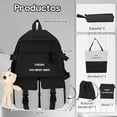 thumbnail image 2 of Mochilas para Niñas Homeactor Mochilas para Niñas con insignia y colgante, 2 of 4