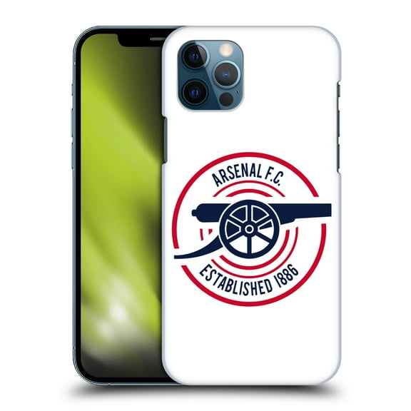 Head Case Designs Officially Licensed Arsenal FC Crest and Gunners Logo 1886 Hard Back Case Compatible with Apple iPhone 12 / iPhone 12 Pro