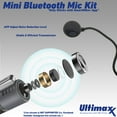 thumbnail image 2 of Ultimaxx Wireless Lavalier Microphone Bluetooth 48KHz Lapel Clip-on Mic for iPhone Android iPad for Recording Video Vlogger Content Creator Interviewer - Noise Reduction/Auto Transcription/Auto Sync, 2 of 9