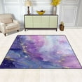 thumbnail image 3 of Non-Slip Area Rug 63x48in Indoor Washable Floor Mats Carpet Printed for Living Room, Bedroom, Home Decor Pink and Blue Marble Texture, 3 of 7