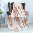 thumbnail image 4 of Human Anatomy Soft Flannel Fleece Throw Blanket, Inner Muscle System Skin Structure with Cells Biology Health Display, Cozy Plush for Indoor and Outdoor Use, 70" x 90", Coral Grey, by Ambesonne, 4 of 5