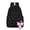 Black, variant on Versatile Lightweight Bowknot Patchwork Backpack for Students Casual Daily Carry