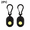 black-2 pack, variant on Ultrasonic Mosquito Repellent Device, Portable ABS Anti-Mosquito Repeller Clip-On 1.02 x 1.26 x 0.59 in, Chemical-Free Bug Repellent for Outdoor Camping, Hiking & Daily Wear