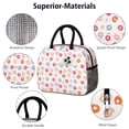 thumbnail image 4 of Lunch Bag Lunch Box for Women Reusable Insulated Lunch Bags,Water-Resistant Mini Colourful Donuts White Backdrop Cooler Lunch Tote Bag, Large Capacity for Work Travel Picnic, 4 of 6